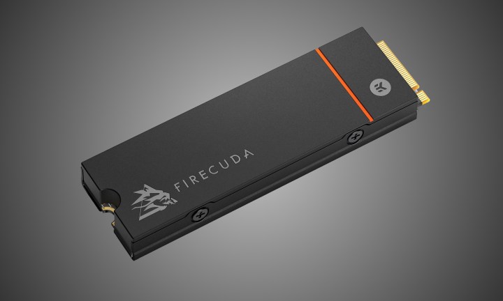 A close-up of the Seagate FireCuda 530 SSD.