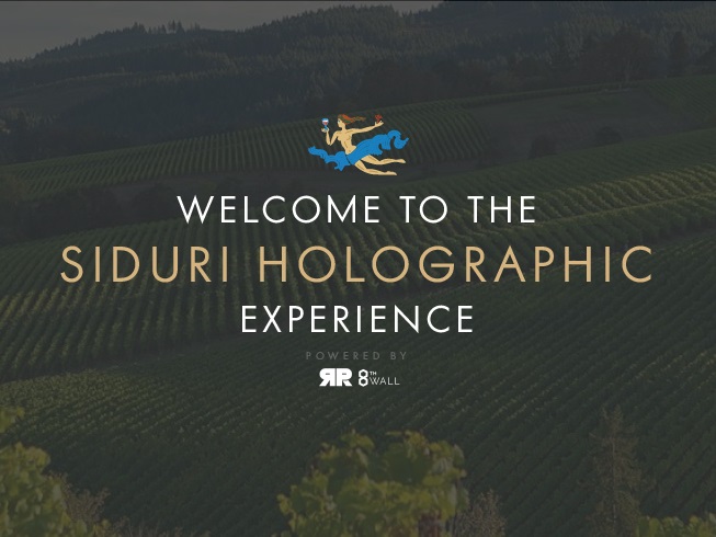 Siduri Holographic Experience Banner for unique AR minigames.