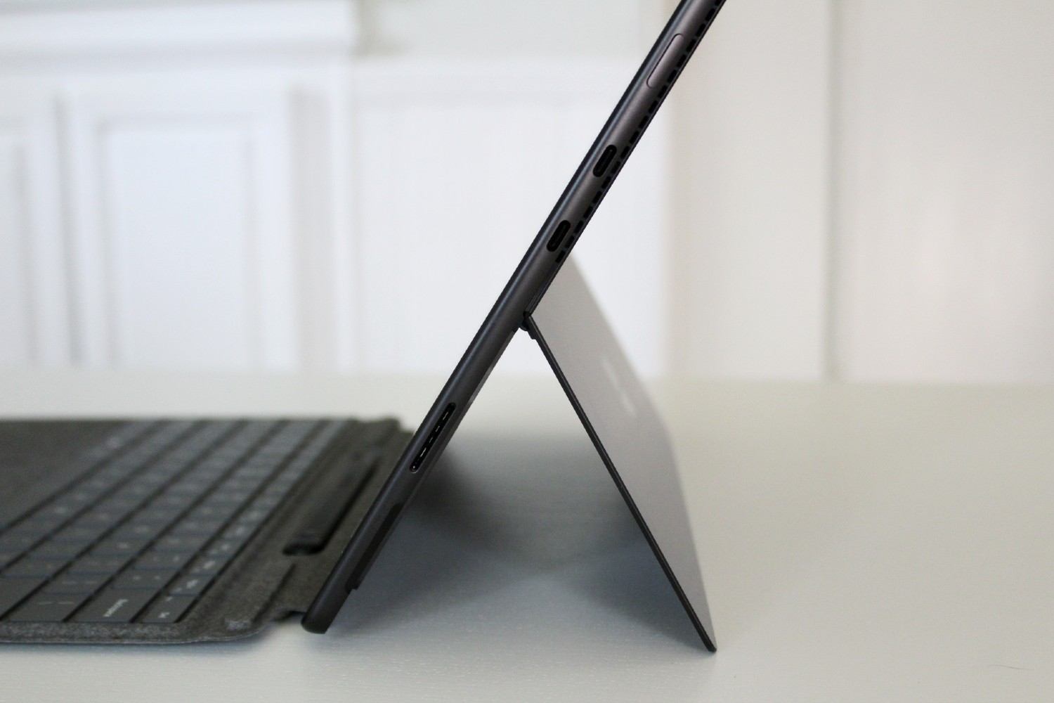 The Surface Pro 8 with kickstand.