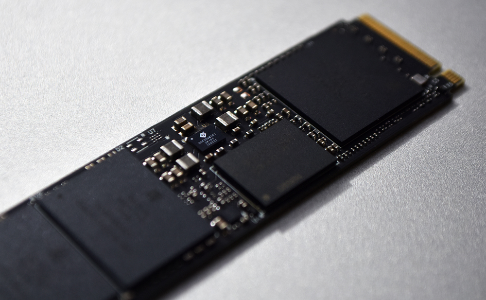 Um close-up do SSD Western Digital SN850.