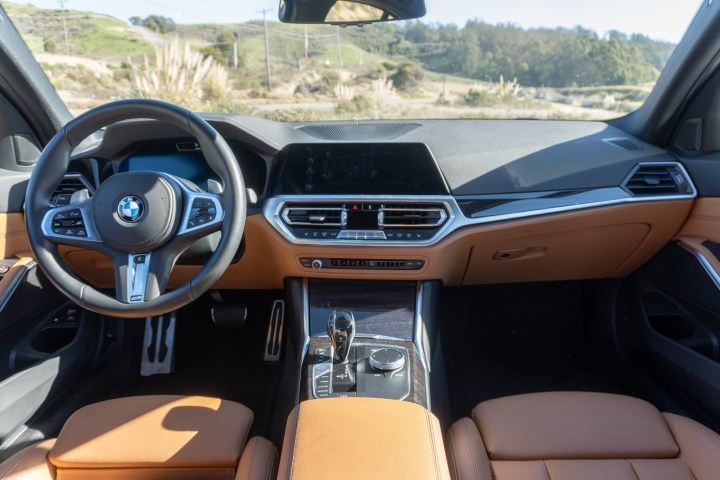 BMW 330e interior 