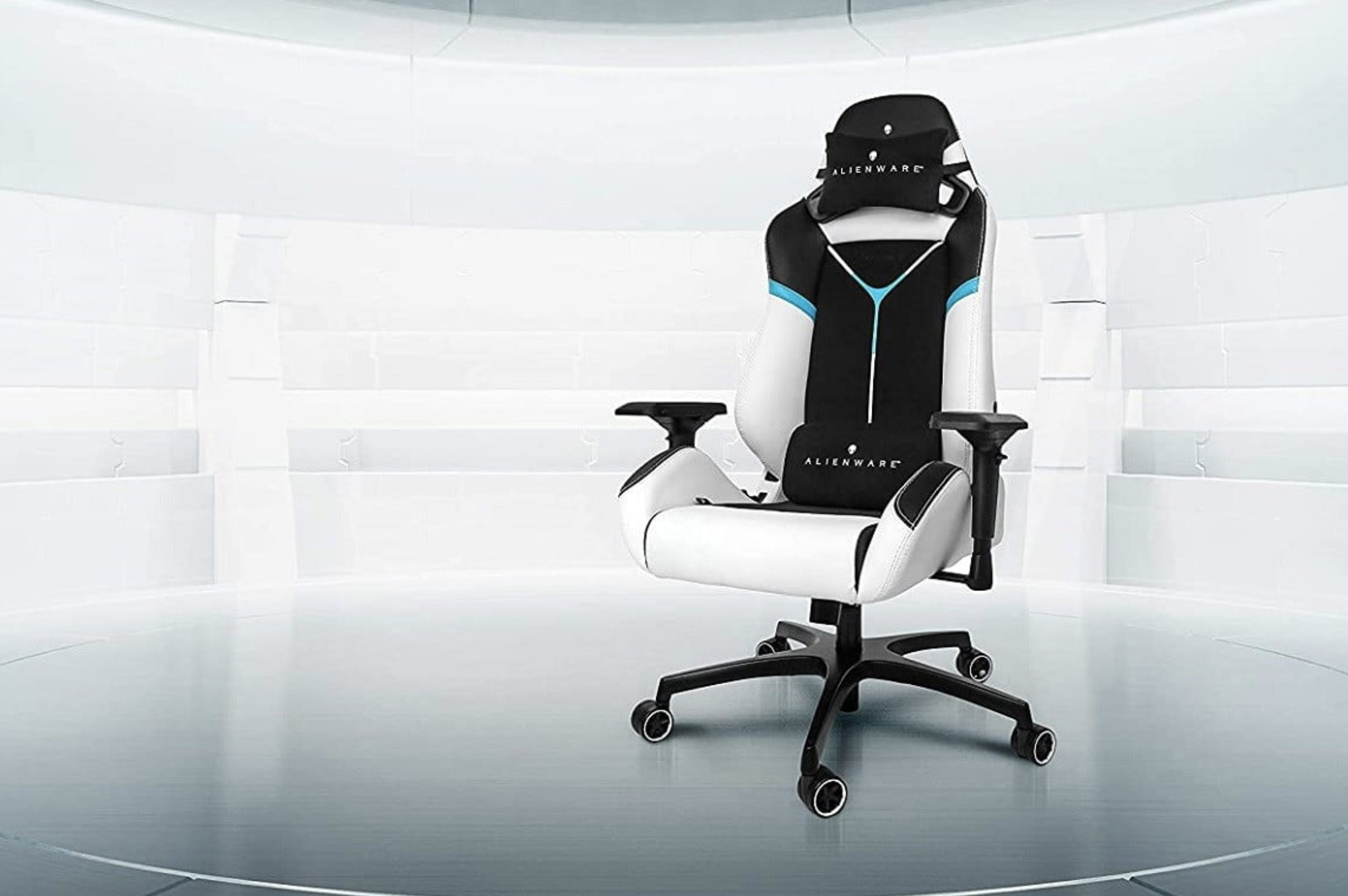 A promotional render of the Alienware S5000 gaming chair.