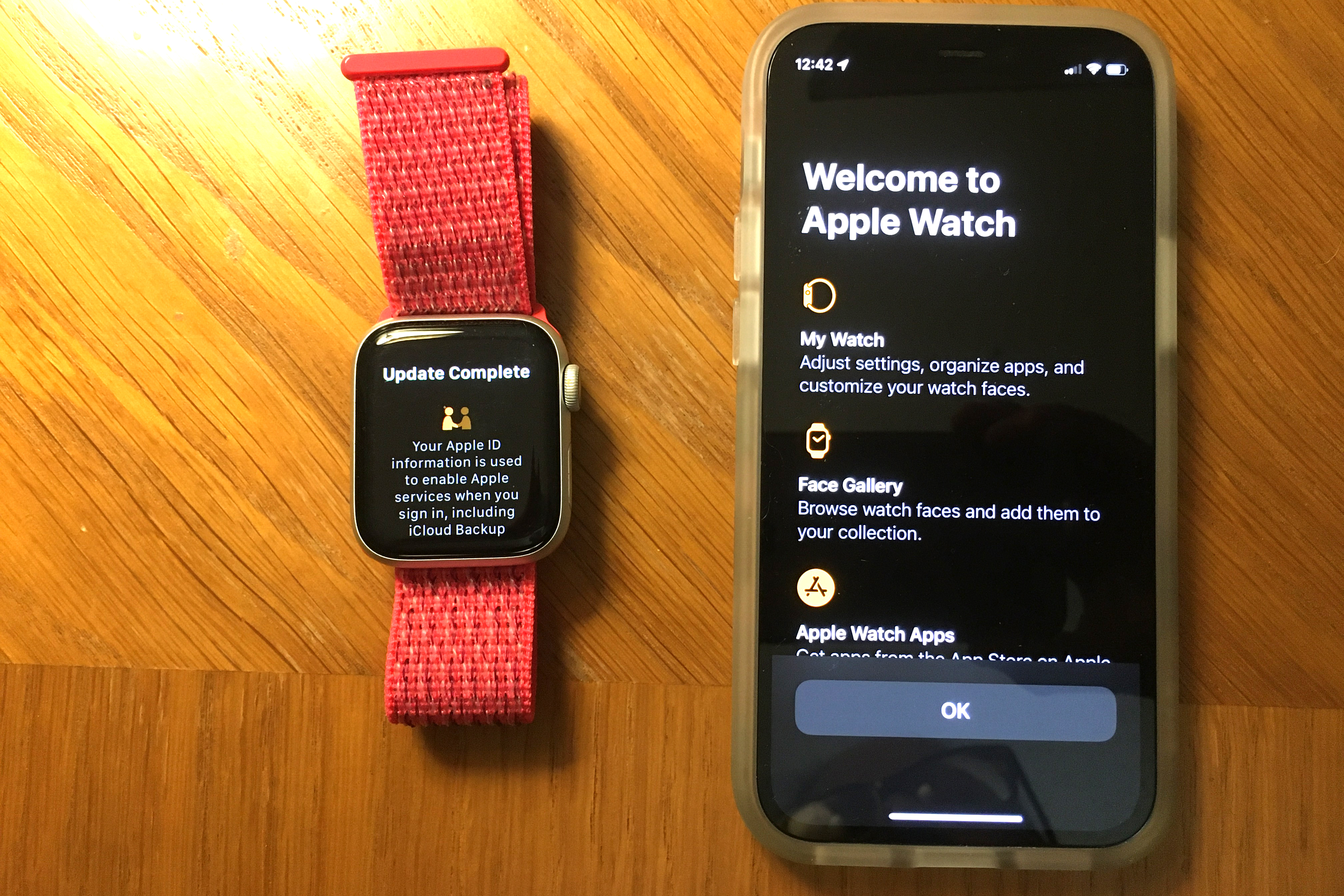apple watch pair welcome screen.