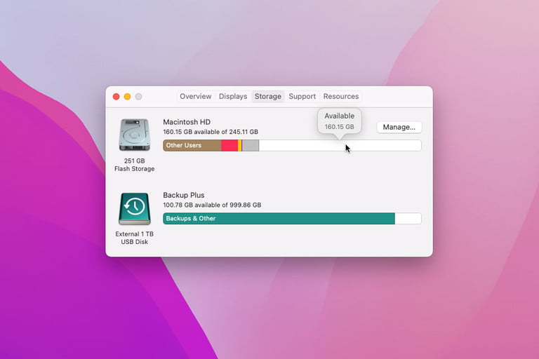 How to check the storage space on your Mac