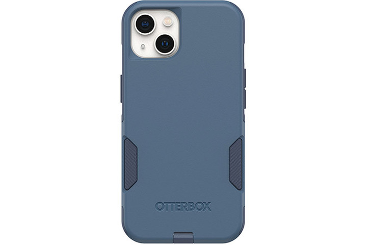 Capa antimicrobiana OtterBox Commuter Series em azul para o iPhone 13.