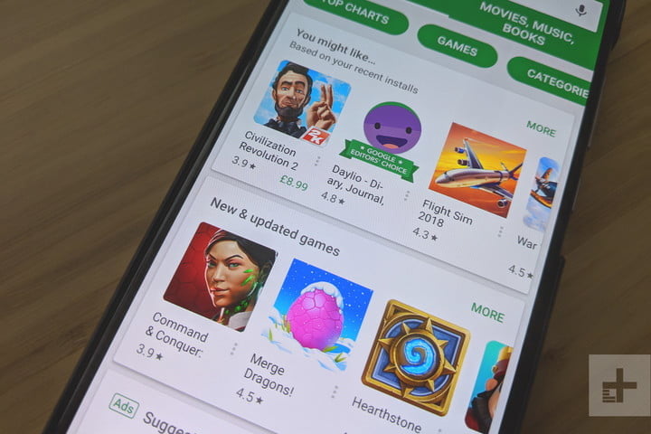Google Play Store on a Huawei P20 Pro.