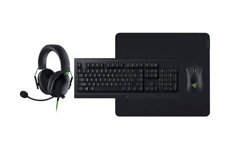 The components of the Razer Power Up Gaming Bundle V2.