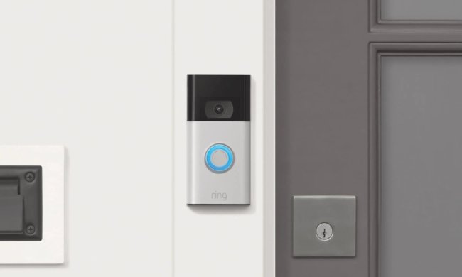 Ring Doorbell mounted outside a front door.