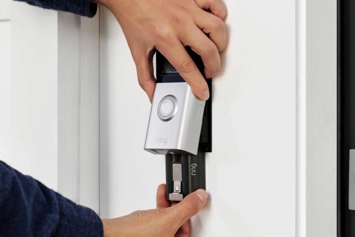 The Ring Video Doorbell 4 with battery.