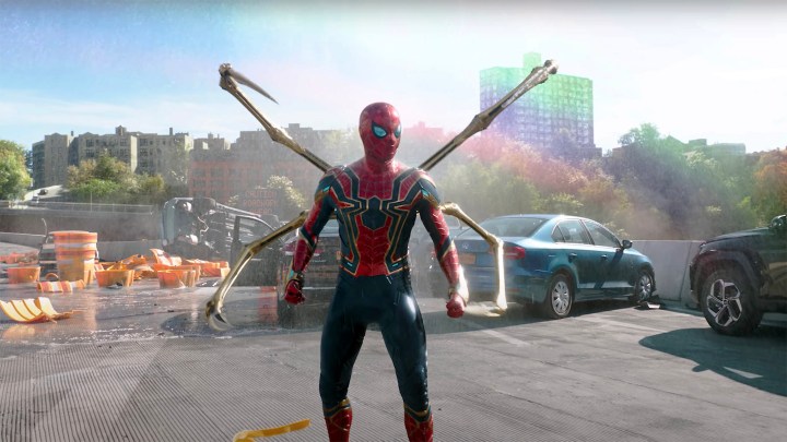 Tom Holland as Spider-man in the No Way Home teaser trailer