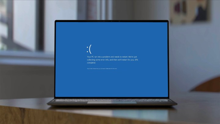 Синий экран вылета Windows 11.