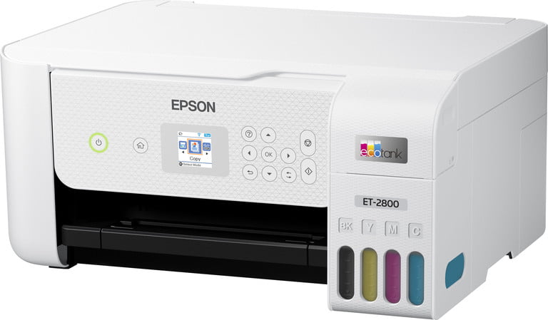 O EcoTank multifuncional da Epson economiza dinheiro com tinta recarregável em vez de cartuchos.