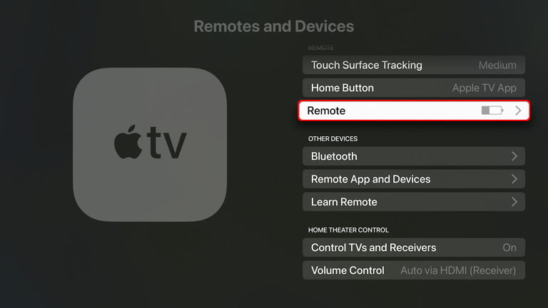 cómo emparejar el control remoto de Apple con la configuración de TV seleccione 768x432