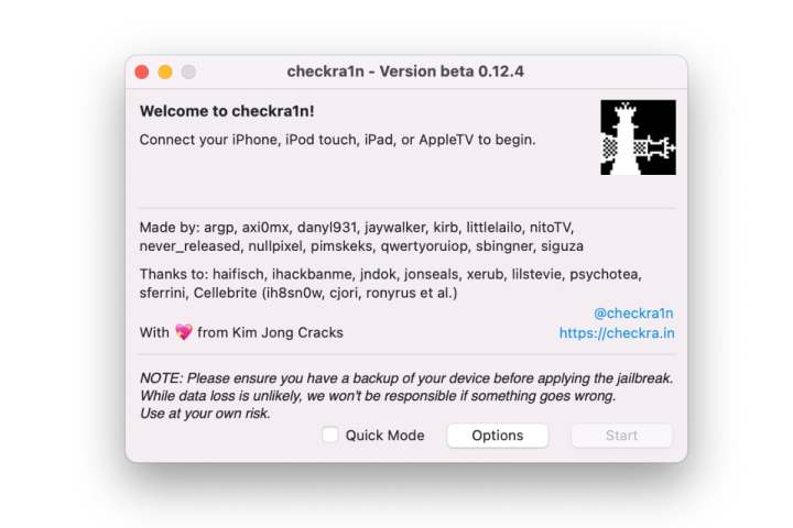 how to jailbreak your iphone checkra1n welcome screen