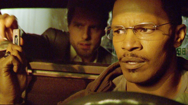 Tom Cruise and Jamie Foxx in Collateral.
