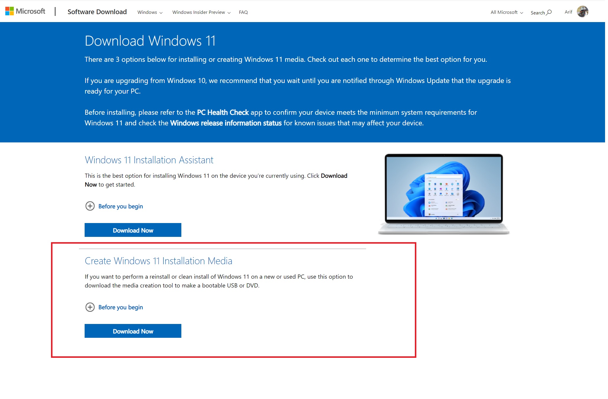 Create a bootable USB key to install Windows 11 - Windows