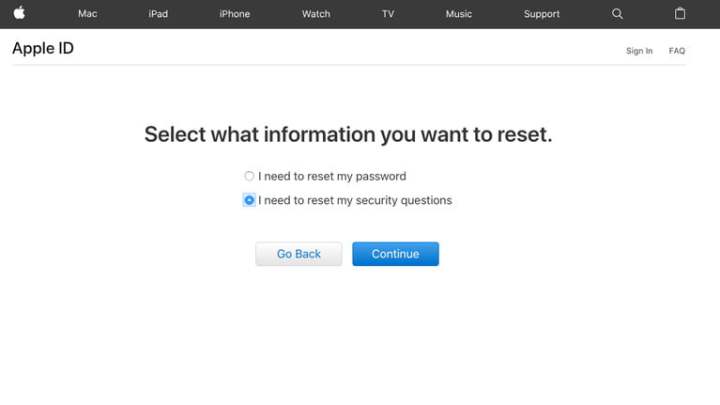 how to reset your apple id password change appleid questions 2