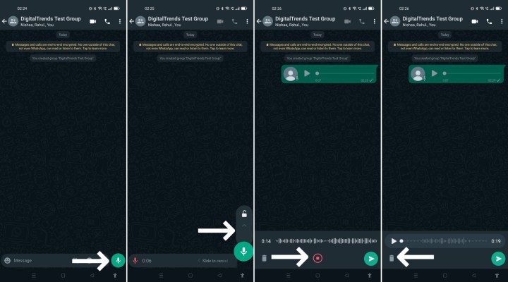 how to preview whatsapp voice messages before sending