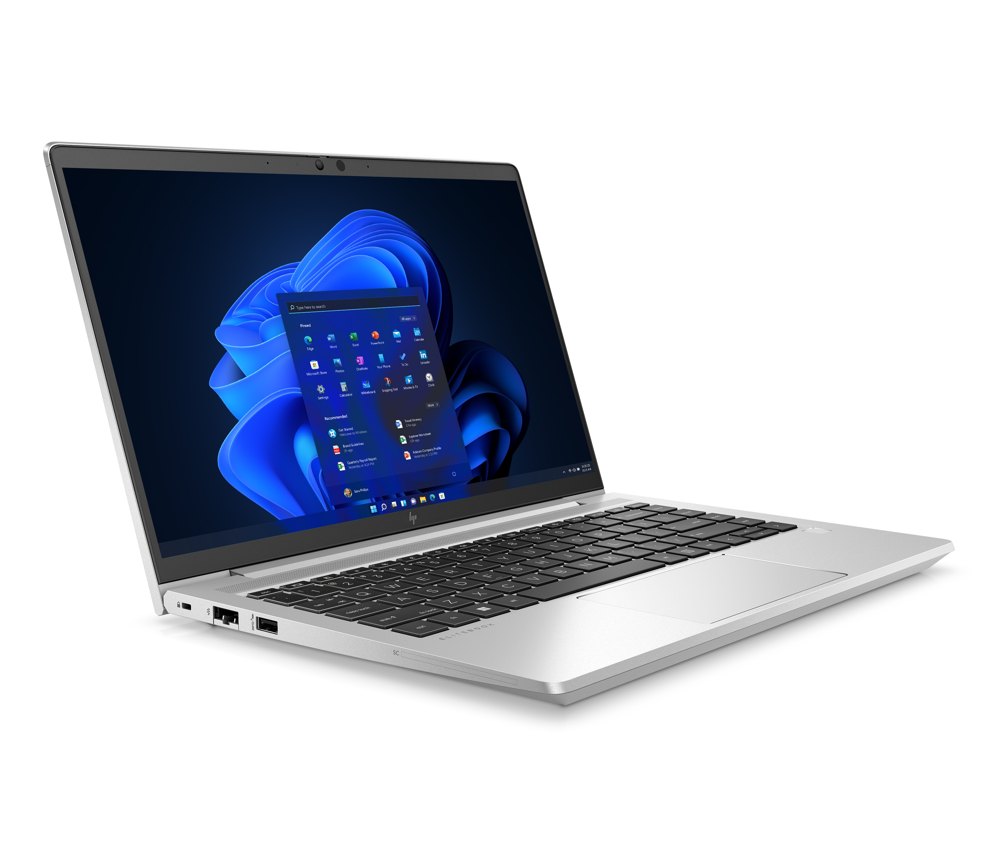 HP EliteBook 640 G9 front view.