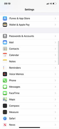 Как да запазите пароли в настройките на iPhone 205x444