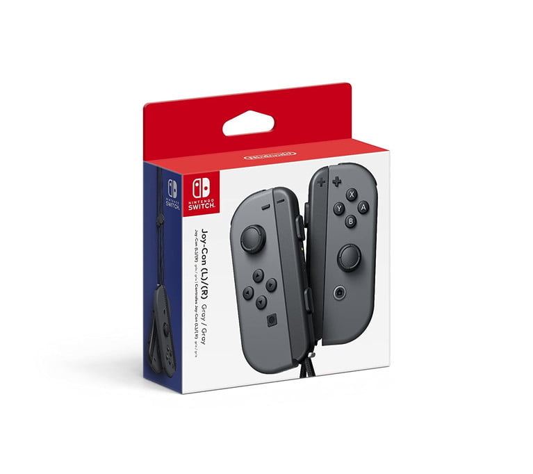 Box of gray Nintendo Switch Joy-Con.