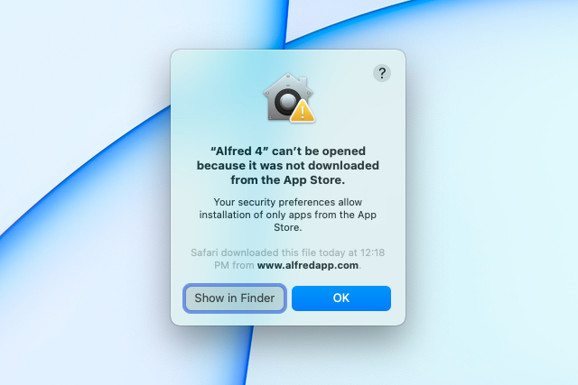 come bloccare i download di app sospette avviso mac non memorizzato