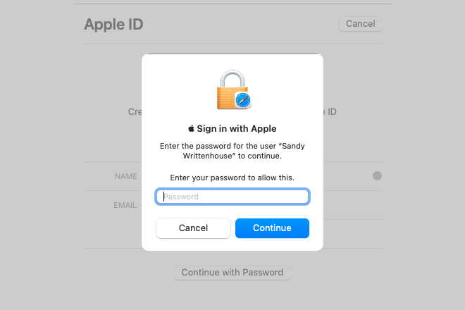 how to use sign in with apple on mac and pc signup continue airbnb