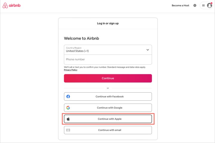how to use sign in with apple on mac and pc signup continue airbnb