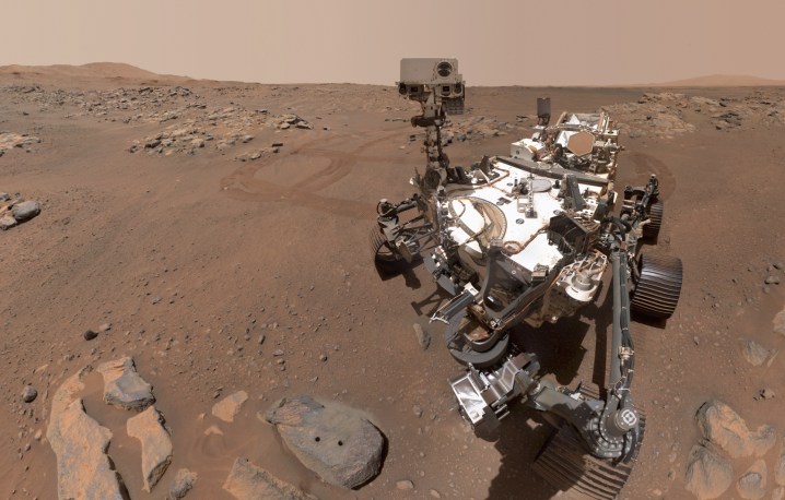 El rover Perserverance de la NASA en Marte.