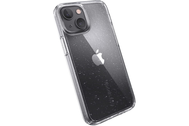 Capa Speck Gemshell Glitter Clear para iPhone 13 Mini.