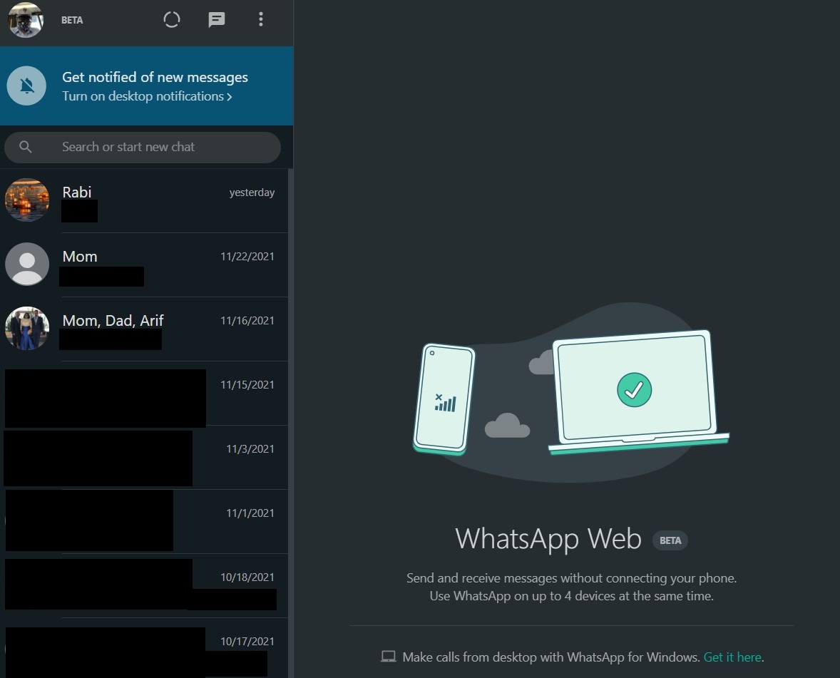 Spijsverteringsorgaan Persoonlijk Briljant How to Use WhatsApp on Your Desktop or Laptop | Digital Trends