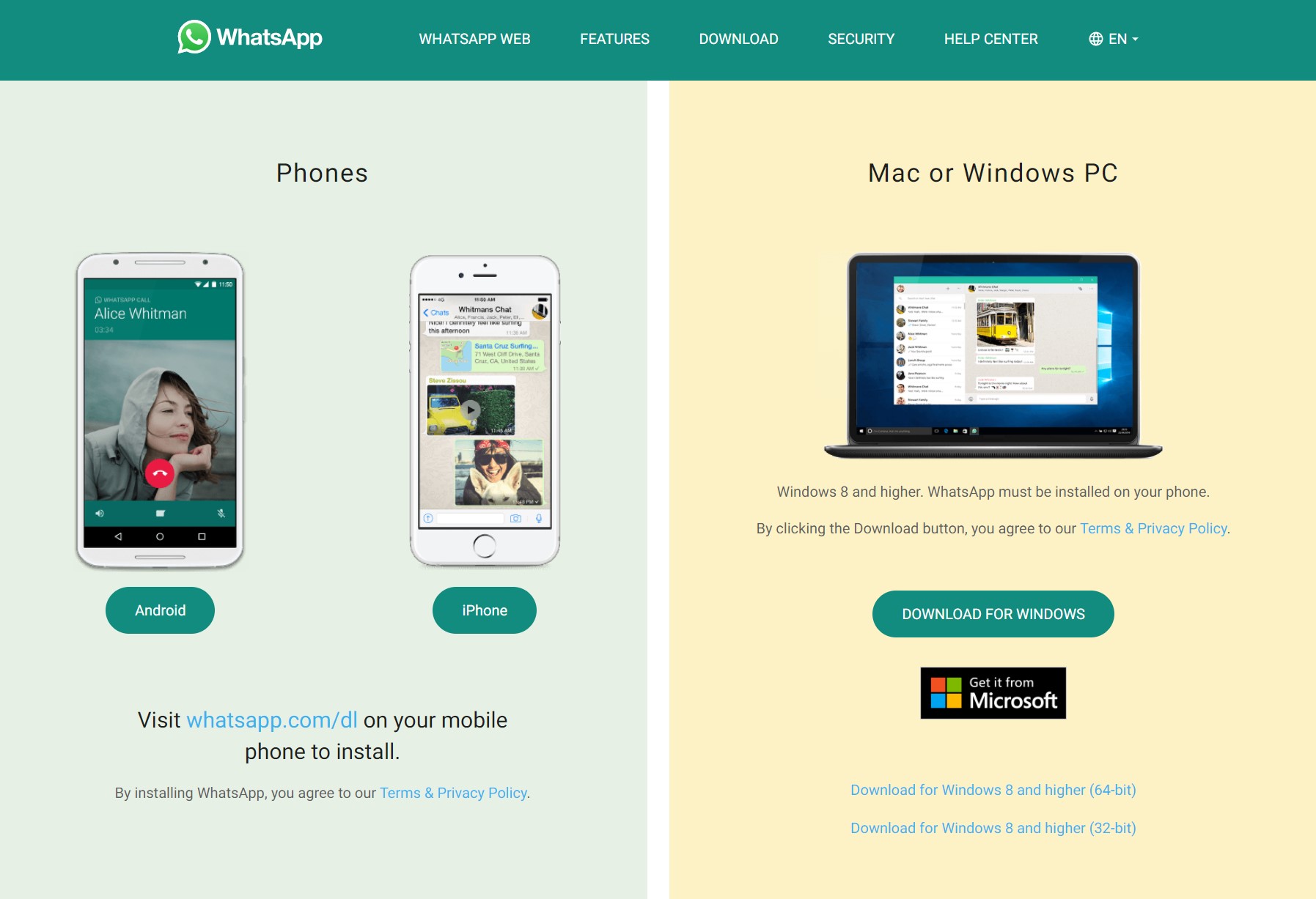 whatsapp download for hp laptop