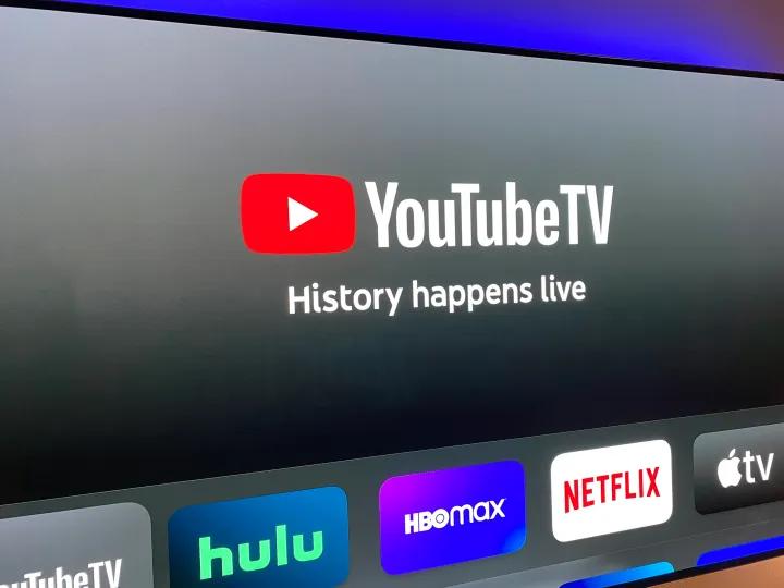 YouTube TV sur Apple TV.