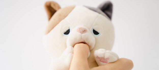 Amagami Ham Ham biting a finger.