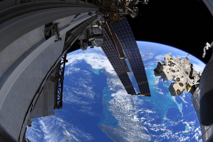 Una vista del Caribe desde la Estación Espacial Internacional.