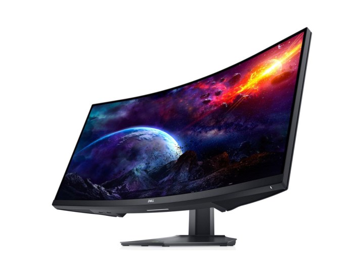 Dell 32-inch Curved Gaming Monitor on White background
