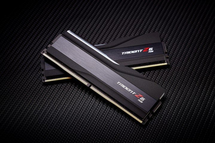 A pair of G.Skill Trident Z5 DDR5 RAM modules.