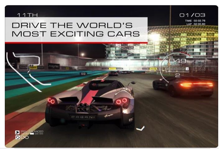 Grid Autosport screenshot on iPad Pro.