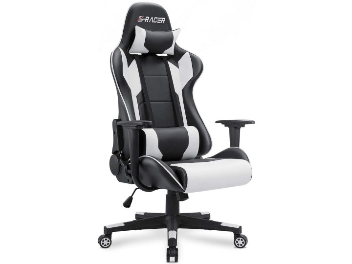 The Homall Gaming Chair in black and white.