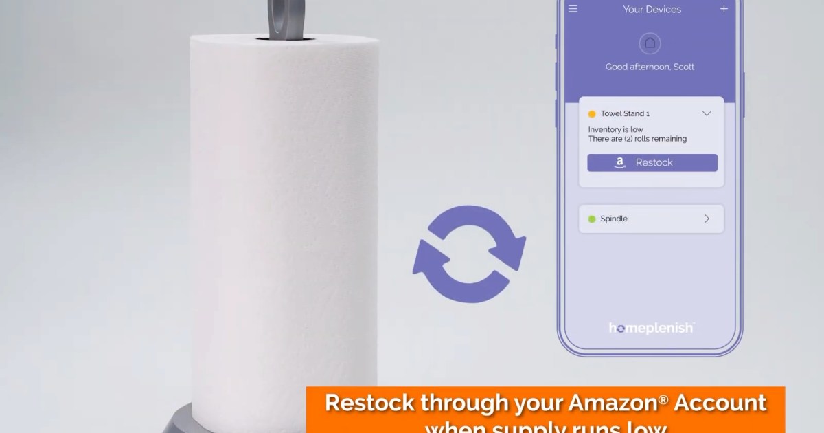 Yes, There's Actually a Smart Toilet Paper Holder That Will Notify