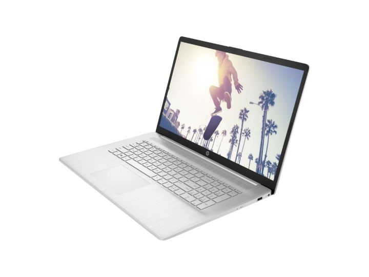 HP 17-inch Laptop on White Background
