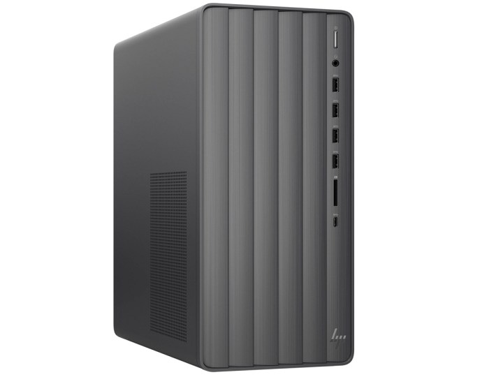 The HP Envy TE01 PC in gray, with no accessories.