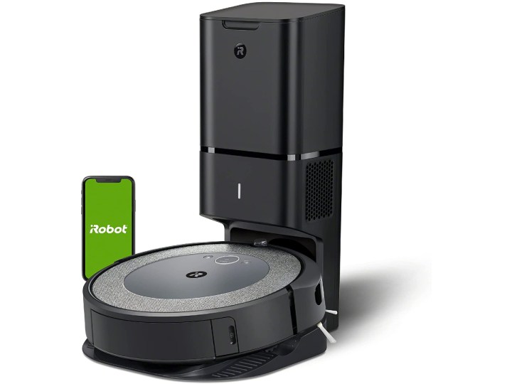 iRobot Roomba i3+ self-empties dust bin when it returns to recharge.