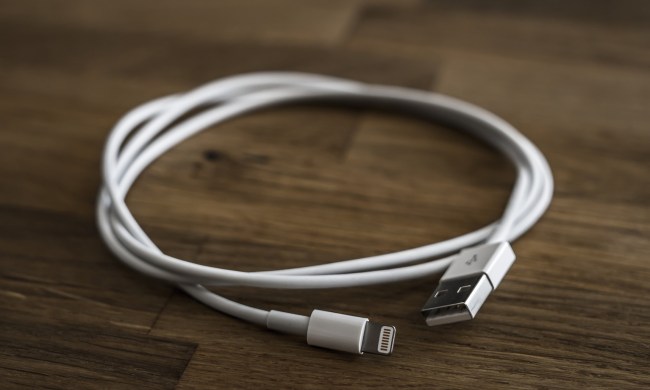Lightning to USB cable.