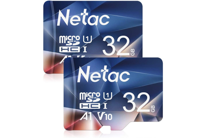 Netac 32 gigabyte microSD cards two-pack.