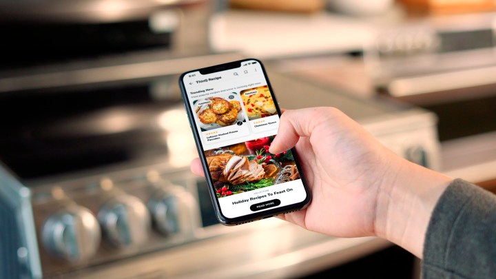 LG ThinQ app makes cooking as easy as scanning a bar code.