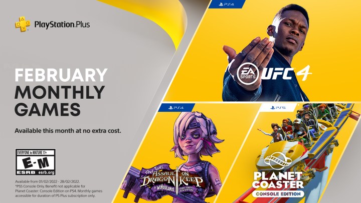 PS Plus titles for February 2022.