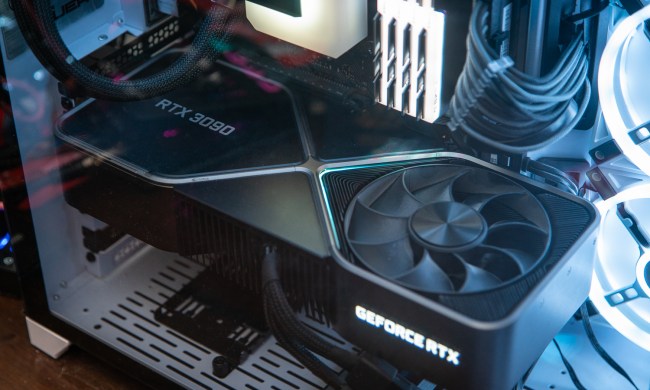 RTX 3090 installed inside a gaming PC.