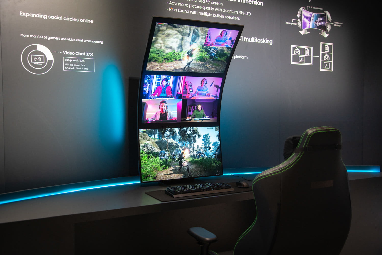 TCL shows off new 31-inch 4K 120Hz dome-shaped OLED gaming monitor