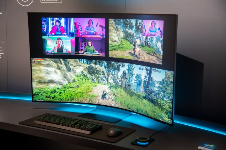 Samsung ARK gaming monitor in the show floor.